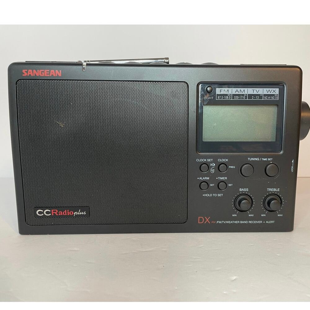SANGEAN CCRadioplus AM FM TV WEATHER BAND RECEIVER ALERT RADIO TESTED